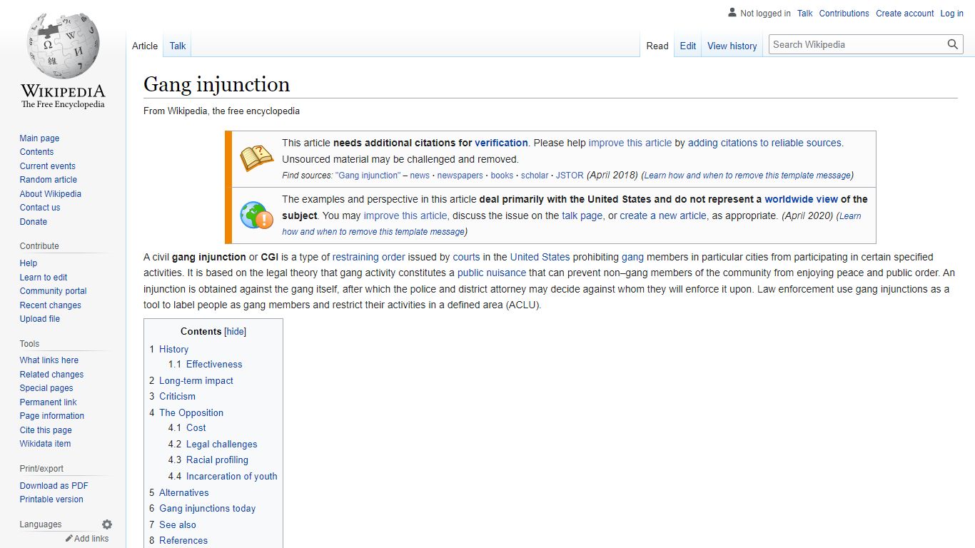 Gang injunction - Wikipedia